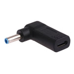 USB-C / Type-C 母對 4.5 x 3.0mm 公頭彎頭轉接器，4.5 x 3.0mm 彎頭黑色，4.5 x 3.0mm 彎頭藍色