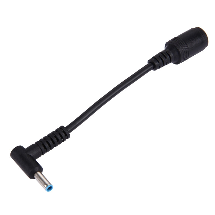 4.5 x 3.0mm 彎曲公頭轉 7.4 x 5.0mm 母頭介面電源轉接線，長度：10cm，4.5 x 3.0mm 彎曲公頭（長度：10cm）