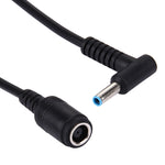 4.5 x 3.0mm 彎曲公頭轉 7.4 x 5.0mm 母頭介面電源轉接線，長度：10cm，4.5 x 3.0mm 彎曲公頭（長度：10cm）