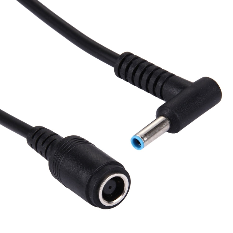 4.5 x 3.0mm 彎曲公頭轉 7.4 x 5.0mm 母頭介面電源轉接線，長度：10cm，4.5 x 3.0mm 彎曲公頭（長度：10cm）