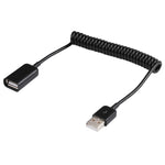 1m USB-A 公轉 USB-A 母彈簧捲線，AM 轉 AF，長度：1.0m