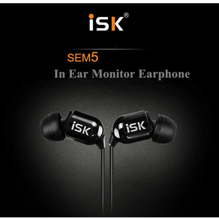 ISK SEM5 3.5mm HiFi 立體聲入耳式監聽耳機 適用手機、電腦、網路 K 歌耳機