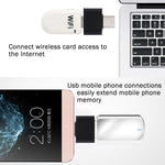 塑膠 USB-C / Type-C 公頭轉 USB 2.0 母頭 OTG 數據傳輸充電轉接器
