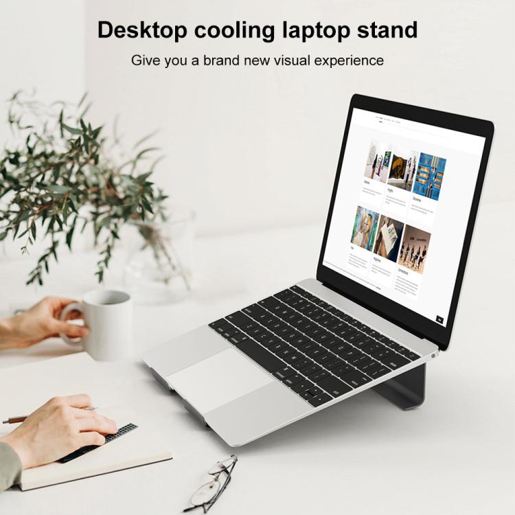 鋁製筆記型電腦散熱支架，適用於 Mac Air、Mac Pro、iPad 及其他 11-17 吋筆電，鋁製銀色支架、鋁製灰色支架、鋁製金色支架