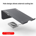 鋁製筆記型電腦散熱支架，適用於 Mac Air、Mac Pro、iPad 及其他 11-17 吋筆電，鋁製銀色支架、鋁製灰色支架、鋁製金色支架