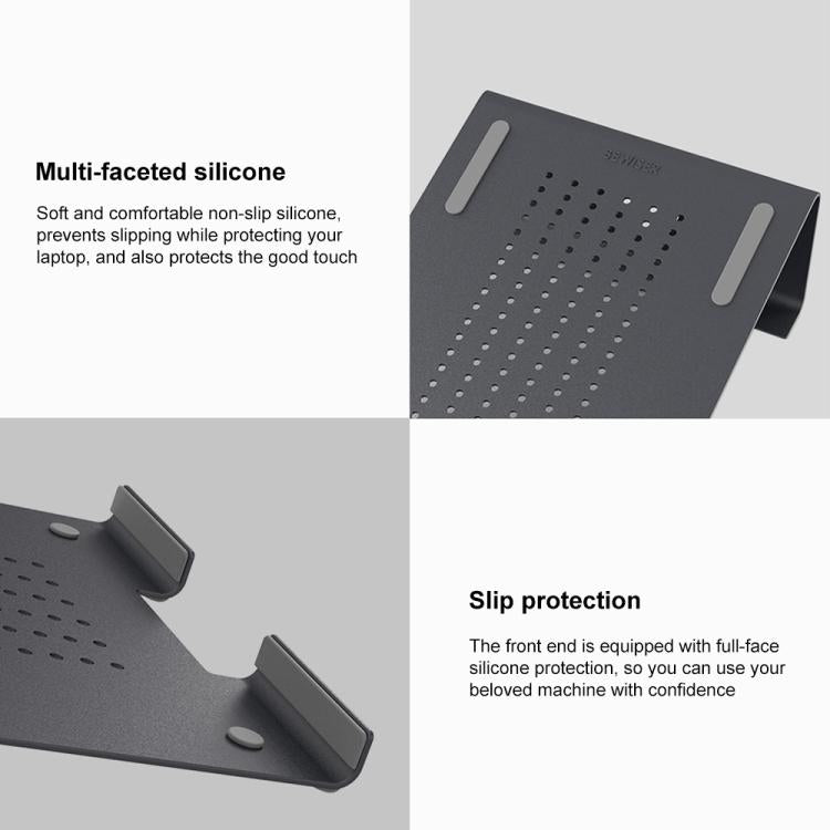 鋁製筆記型電腦散熱支架，適用於 Mac Air、Mac Pro、iPad 及其他 11-17 吋筆電，鋁製銀色支架、鋁製灰色支架、鋁製金色支架