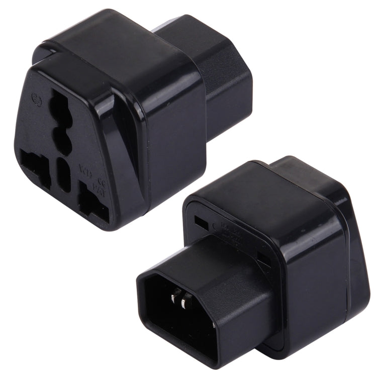 WD-320 便攜式通用插頭轉C13-C14插座適配器電源旅行轉換器，C13-C14插座