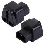 WD-320 便攜式通用插頭轉C13-C14插座適配器電源旅行轉換器，C13-C14插座