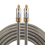 EMK YL-A 3米 OD8.0毫米鍍金金屬頭 Toslink 公對公數位光纖音頻線，長度：3米
