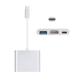 USB-C / Type-C 3.1 公頭轉 USB-C / Type-C 3.1 母頭及 HDMI 母頭及 USB 3.0 母頭轉接器，Type-C+USB+HDMI (J)、Type-C+USB+HDMI (G)、Type-C+USB+HDMI (B)、Type-C+USB+HDMI (S)