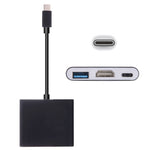USB-C / Type-C 3.1 公頭轉 USB-C / Type-C 3.1 母頭及 HDMI 母頭及 USB 3.0 母頭轉接器，Type-C+USB+HDMI (J)、Type-C+USB+HDMI (G)、Type-C+USB+HDMI (B)、Type-C+USB+HDMI (S)