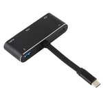 V126 USB-C / Type-C 公頭轉 PD + HDMI + VGA + 音頻 + USB 3.0 母頭五合一轉換器，五合一