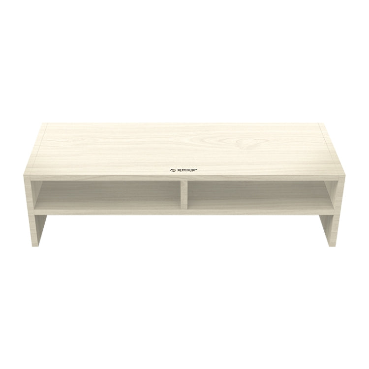 ORICO MSR-04-WD-BP 兩層帶隔板木紋電腦螢幕支架，尺寸：50 x 20 x 13.5 公分