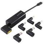 筆記型電腦電源轉接器 65W USB-C / Type-C 轉六合一電源轉接器