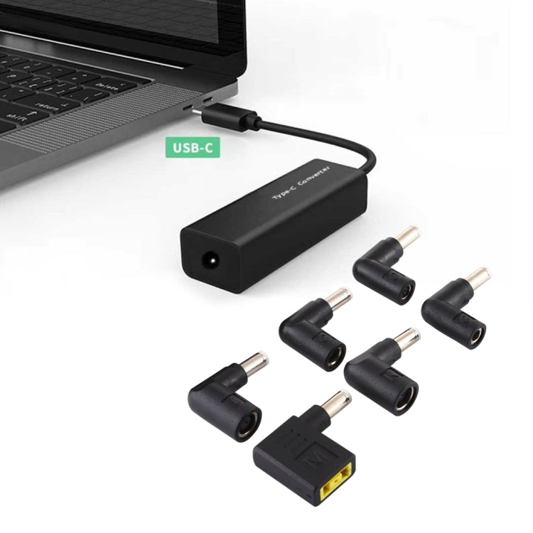 筆記型電腦電源轉接器 65W USB-C / Type-C 轉六合一電源轉接器
