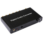 2聲道數位音訊解碼轉換器，帶光纖 Toslink SPDIF 同軸，適用家庭劇院 / PS4 / PS3 / XBOX360，支援音量控制、AC-3、DTS