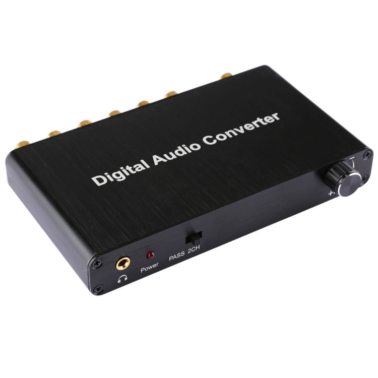 2聲道數位音訊解碼轉換器，帶光纖 Toslink SPDIF 同軸，適用家庭劇院 / PS4 / PS3 / XBOX360，支援音量控制、AC-3、DTS