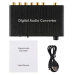 2聲道數位音訊解碼轉換器，帶光纖 Toslink SPDIF 同軸，適用家庭劇院 / PS4 / PS3 / XBOX360，支援音量控制、AC-3、DTS