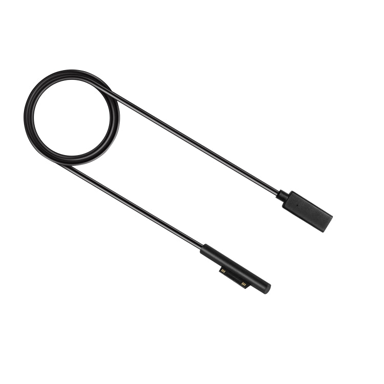USB-C / Type-C 母頭轉 6 針公頭筆記型電腦 PD 快充線，適用 Microsoft Surface Pro 7 / 6 / 5 / 4 / 3，線長：0.2m