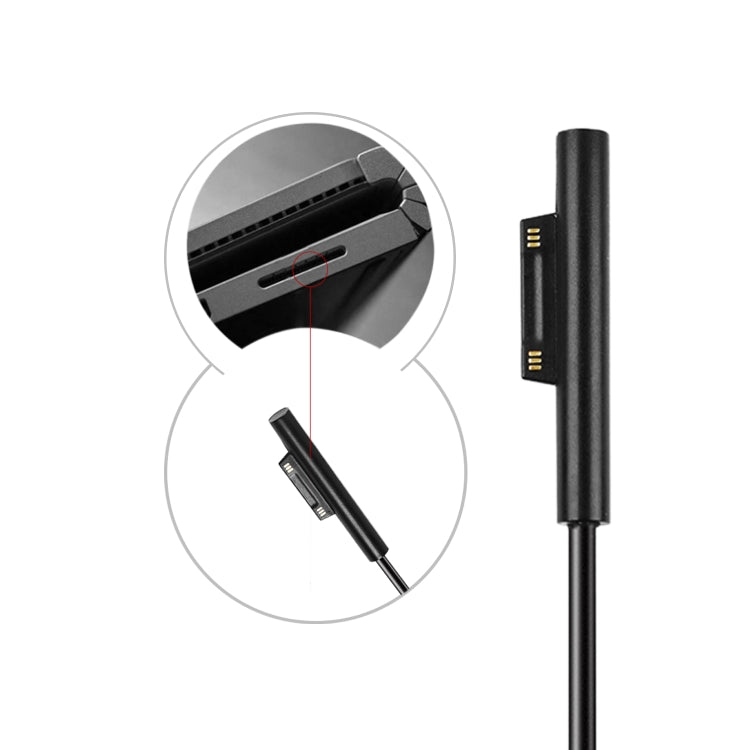 USB-C / Type-C 母頭轉 6 針公頭筆記型電腦 PD 快充線，適用 Microsoft Surface Pro 7 / 6 / 5 / 4 / 3，線長：0.2m