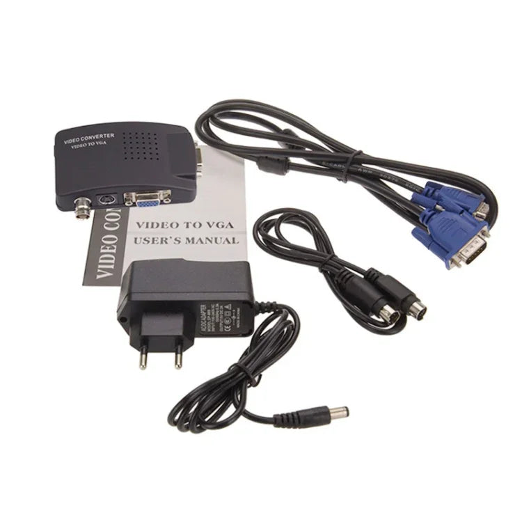 HOWEI HW-2404 BNC / S-Video 轉 VGA 視訊轉換器