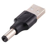 10 個 5.5 x 2.1mm 公頭轉 USB 2.0 公頭直流電源插頭連接器，5.5 x 2.1mm