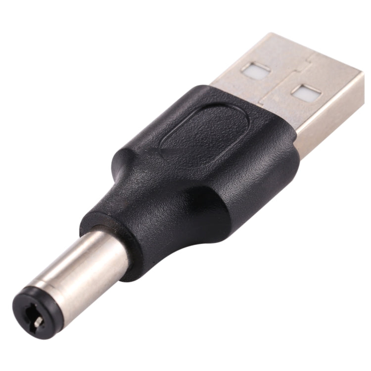 10 個 5.5 x 2.1mm 公頭轉 USB 2.0 公頭直流電源插頭連接器，5.5 x 2.1mm