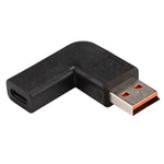 USB-C / Type-C 母頭轉 Yoga 3 公頭 90 度彎角電源轉接頭，適用 Lenovo