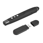 2.4GHz 無線雷射簡報翻頁筆，多媒體無線簡報投影筆，帶 USB 接收器，遙控距離：30m，30m