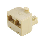 RJ45雙端口局域網乙太網連接器網路轉接器，2個RJ45母頭轉RJ45公頭