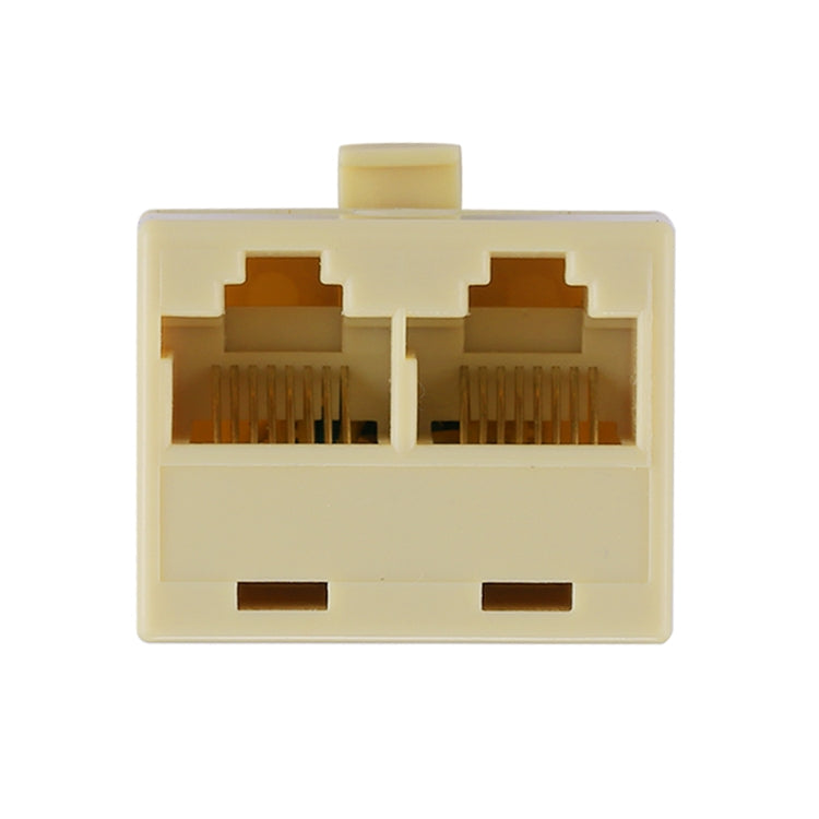 RJ45雙端口局域網乙太網連接器網路轉接器，2個RJ45母頭轉RJ45公頭
