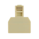 RJ45雙端口局域網乙太網連接器網路轉接器，2個RJ45母頭轉RJ45公頭