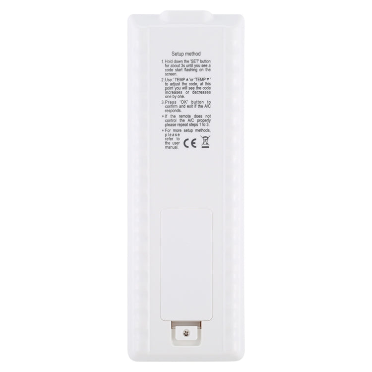 Chunghop K-2988E 通用空調遙控器，帶手電筒