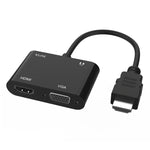 Onten 5165HV HDMI轉HDMI + VGA轉接器，5165HV