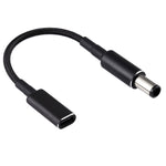 PD 100W 18.5-20V 7.4 x 0.6mm轉USB-C / Type-C轉接器尼龍編織線，適用HP，7.4 x 0.6mm