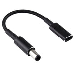 PD 100W 18.5-20V 7.4 x 0.6mm轉USB-C / Type-C轉接器尼龍編織線，適用HP，7.4 x 0.6mm