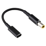 PD 100W 18.5-20V 7.9 x 0.9mm 轉 USB-C / Type-C 轉接頭 尼龍編織線