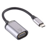1080P VGA 母頭轉 Type-C / USB-C 公頭 連接轉接線，VGA 母頭轉 Type-C 公頭