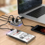 ORICO MH4U-100 USB 3.0 透明桌面集線器，附 100 公分 Micro USB 線，MH4U-100