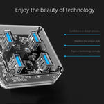 ORICO MH4U-100 USB 3.0 透明桌面集線器，附 100 公分 Micro USB 線，MH4U-100