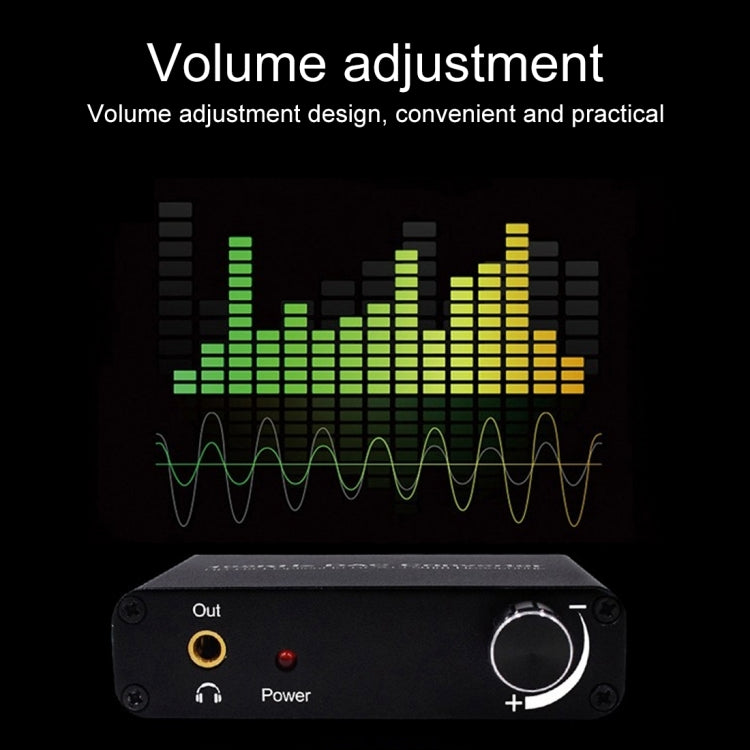 192KHz DAC 轉換器 HD HIFI 光纖轉 RCA+3.5mm 耳機 5.1 聲道數位音訊轉換器，附音量控制，192KHz DAC