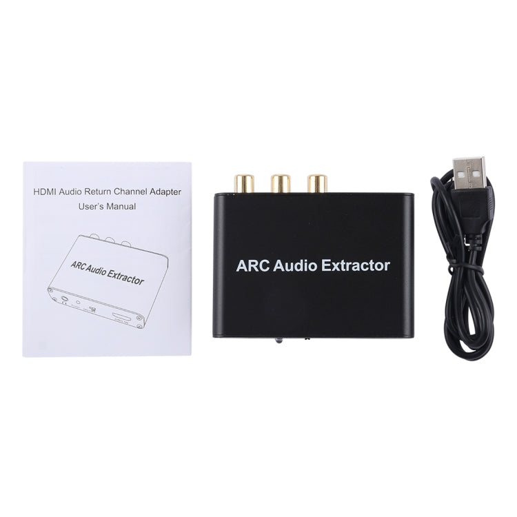 192KHz ARC 音訊擷取器 HDMI ARC 轉 SPDIF + 同軸 + 左右聲道轉換器 音訊回傳通道轉接器，192KHz ARC