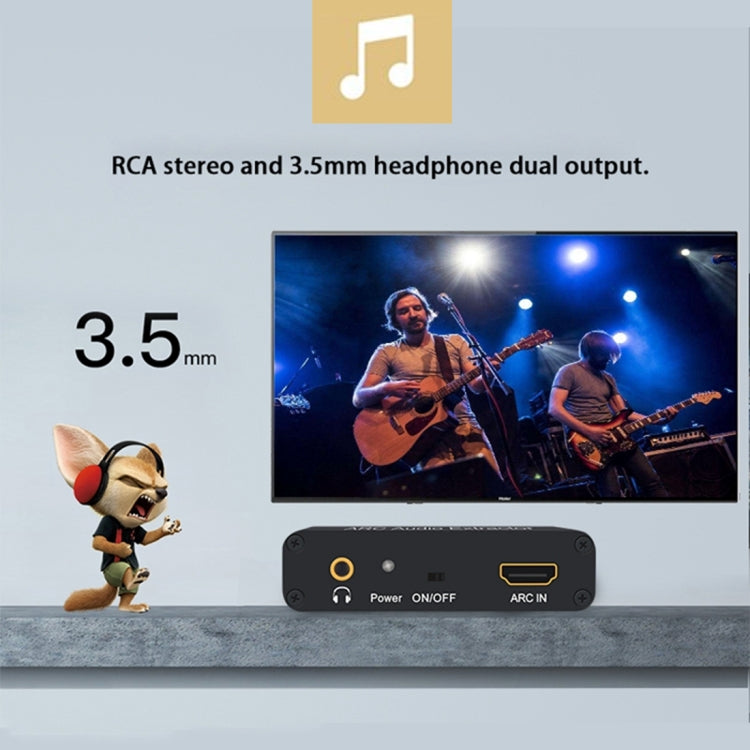 192KHz ARC 音訊擷取器 HDMI ARC 轉 SPDIF + 同軸 + 左右聲道轉換器 音訊回傳通道轉接器，192KHz ARC