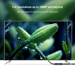 30cm 1080P 微型 HDMI 母轉公鍍金連接器轉接線