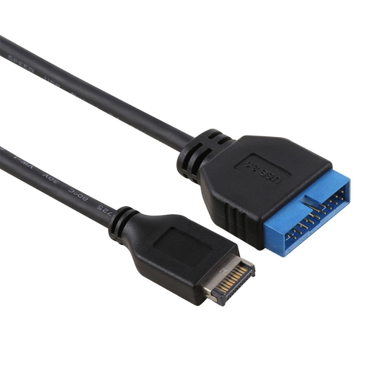 30cm USB 3.1 Type-E 轉 USB 3.0 主機板 19 針公擴展線