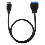 30cm USB 3.1 Type-E 轉 USB 3.0 主機板 19 針公擴展線