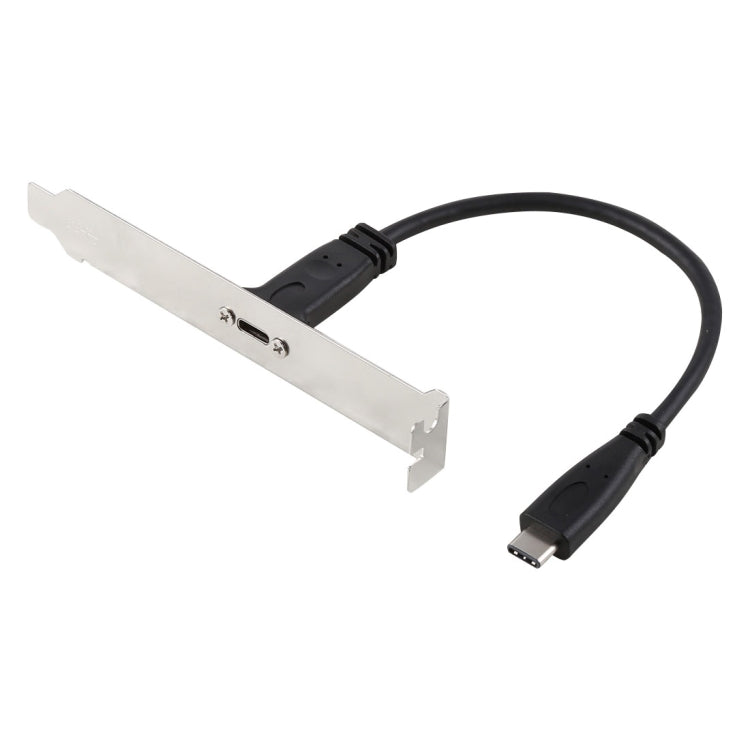 20cm 面板支架接頭 USB-C / Type-C 母轉公延長線連接線，20cm Type-C