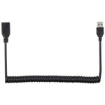 1.5m 高速 USB 3.0 公轉母可伸縮彈簧延長線，USB 3.0 公轉母