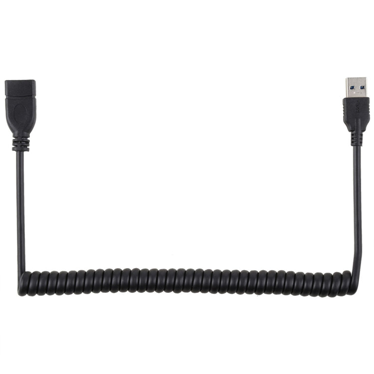 1.5m 高速 USB 3.0 公轉母可伸縮彈簧延長線，USB 3.0 公轉母