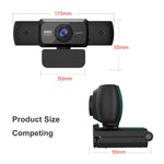 HXSJ S5 1080P 可調式高清視訊網路攝影機 PC 攝影機附麥克風